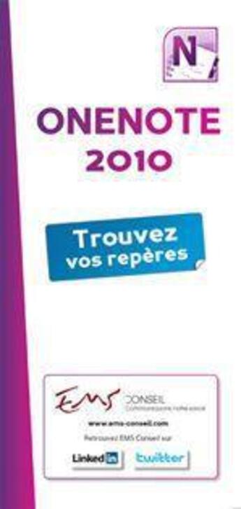 Couverture du livre « OneNote 2010 » de  aux éditions Matiere A Savoir