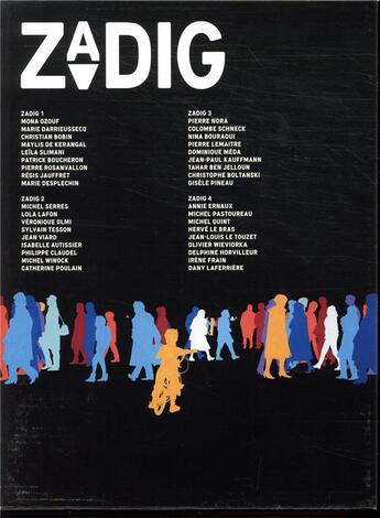 Couverture du livre « Zadig ; coffret t.1 à t.4 » de Collectif Zadig aux éditions Zadig