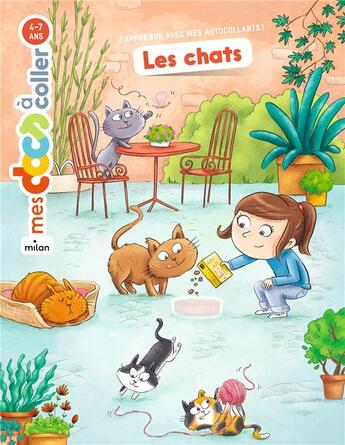 Couverture du livre « Les chats » de Stephanie Ledu et Delphine Vaufrey aux éditions Milan