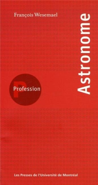 Couverture du livre « Profession » de Francois Wesemael aux éditions Pu De Montreal