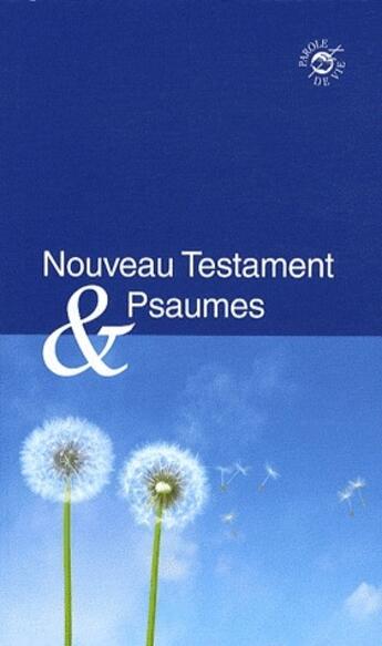 Couverture du livre « Nouveau testament & psaumes » de  aux éditions Bibli'o