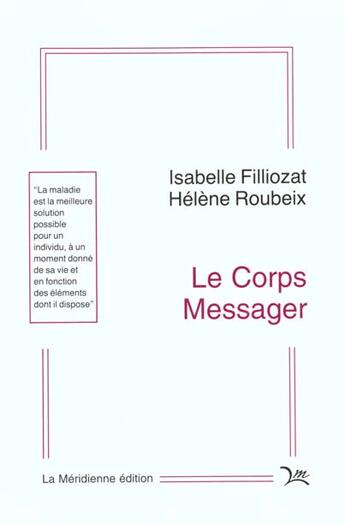 Couverture du livre « Corps messager » de Filliozat aux éditions Desclee De Brouwer