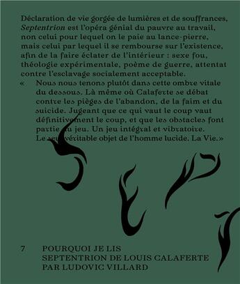 Couverture du livre « Il est cinq heures dans un monde civilisé : Pourquoi je lis Septentrion de Louis Calaferte » de Ludovic Villard aux éditions Le Feu Sacre