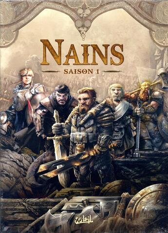 Couverture du livre « Nains : coffret vol.1 : Tomes 1 à 5 : saison 1 » de Nicolas Jarry et Pierre-Denis Goux et Collectif aux éditions Soleil