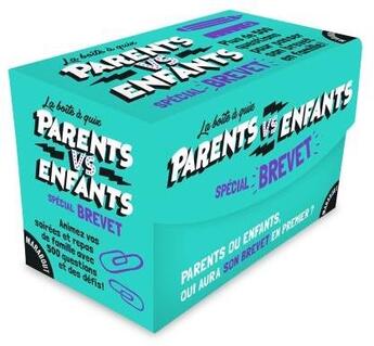 Couverture du livre « La boîte à quiz parents vs enfants ; spécial brevet » de  aux éditions Marabout