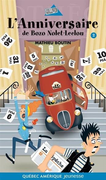 Couverture du livre « L anniversaire de bozo nolet leclou serie bozo 02 » de Boutin Mathieu aux éditions Les Ditions Qubec Amrique