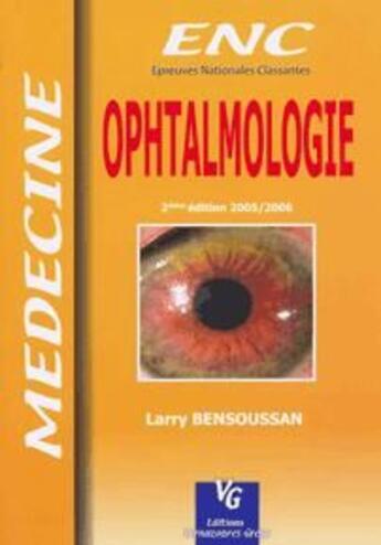 Couverture du livre « MEDECINE KB : ophtalmologie » de L. Bensoussan aux éditions Vernazobres Grego