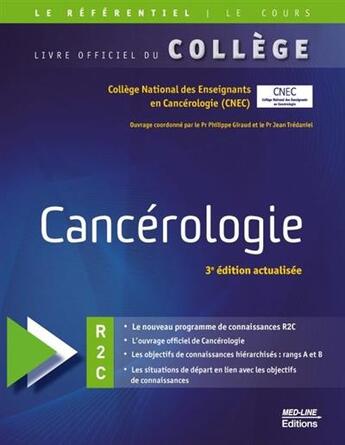 Couverture du livre « Med-line college national de cancerologie » de Philippe Giraud aux éditions Med-line