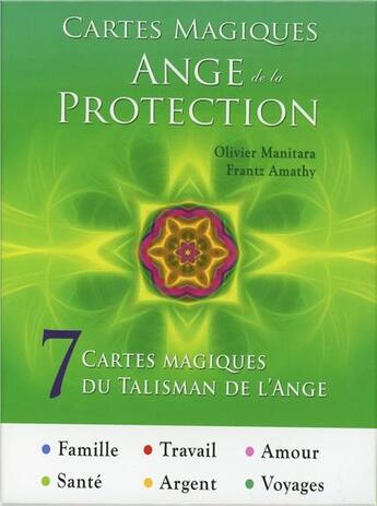 Couverture du livre « Cartes magiques ange de la protection ; coffret » de Olivier Manitara et Frantz Amathy aux éditions Essenia