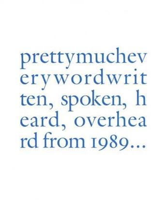 Couverture du livre « Douglas gordon pretty much every word written... » de Verzotti Giorgio aux éditions Skira