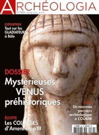 Couverture du livre « Archeologia n 584 mysterieuses venus prehistoriques - fevrier 2020 » de  aux éditions Archeologia