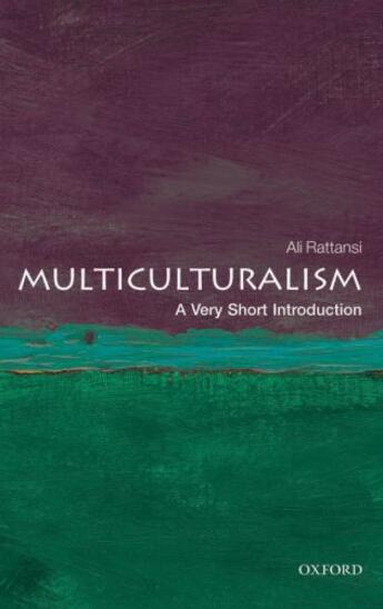 Couverture du livre « Multiculturalism: A Very Short Introduction » de Rattansi Ali aux éditions Oup Oxford