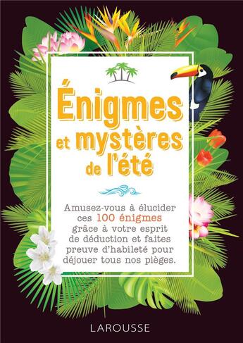 Couverture du livre « Enigmes et mysteres de l'été » de Sandra Lebrun aux éditions Larousse