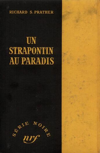 Couverture du livre « Un strapontin au paradis » de Prather Richard S. aux éditions Gallimard