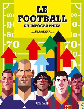 Couverture du livre « Football en infographie » de John Andrews aux éditions Grund