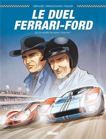 Couverture du livre « 24 heures du Mans Tome 1 : le duel Ferrari-Ford » de Denis Bernard et Christian Papazoglakis et Robert Paquet aux éditions Glenat