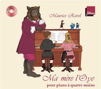 Couverture du livre « Ma mère l'oye : pour piano à quatre mains » de Marianne Vourch aux éditions Villanelle