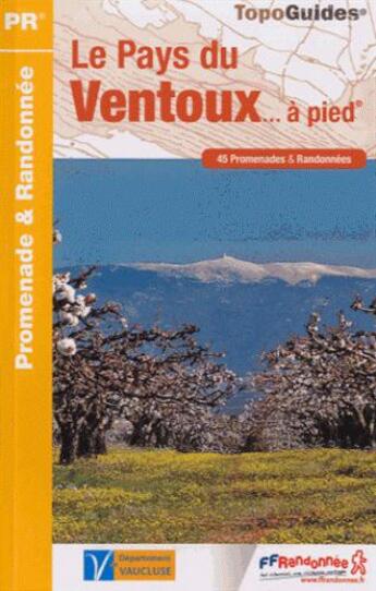 Couverture du livre « Le pays du Ventoux... à pied (4e édition) » de  aux éditions Ffrp