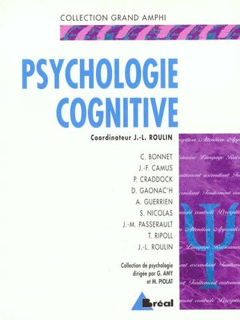 Couverture du livre « Psychologie cognitive » de Roulin et Amy et Piolat aux éditions Breal