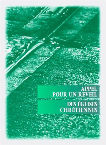 Couverture du livre « Appel pour un reveil des eglises chretiennes » de  aux éditions Apeb