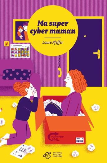 Couverture du livre « Ma super cyber maman » de Popy Matigot et Laure Pfeffer aux éditions Thierry Magnier