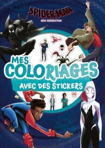 Couverture du livre « Spider-man new generation - mes coloriages avec stickers » de  aux éditions Disney Hachette