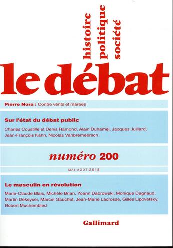 Couverture du livre « REVUE LE DEBAT » de  aux éditions Gallimard