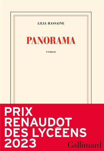 Couverture du livre « Panorama » de Lilia Hassaine aux éditions Gallimard