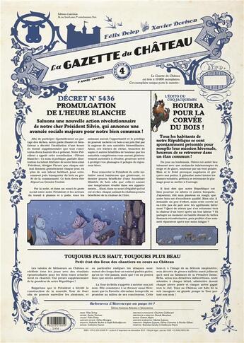 Couverture du livre « Le château des animaux ; la gazette du château n.4 » de La Gazette Des Animaux Collectif aux éditions Casterman