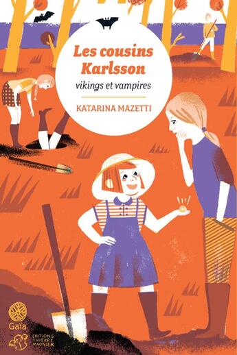 Couverture du livre « Les cousins Karlsson Tome 3 : vikings et vampires » de Katarina Mazetti aux éditions Thierry Magnier