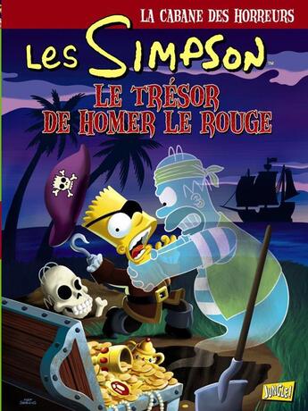 Couverture du livre « Les Simpson - la cabane des horreurs Tome 4 : le trésor de Homer Le Rouge » de Matt Groening aux éditions Jungle