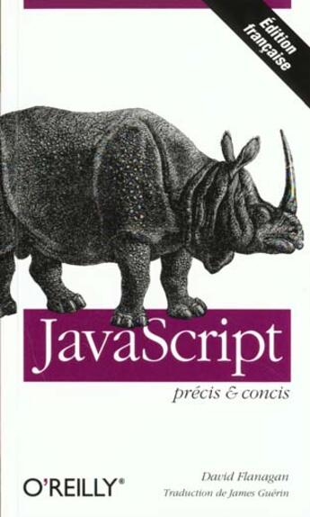 Couverture du livre « Javascript Precis Et Concis » de David Flanagan aux éditions O Reilly France