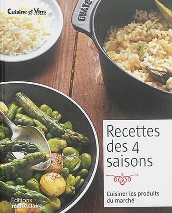 Couverture du livre « Recettes de saison » de  aux éditions Marie-claire