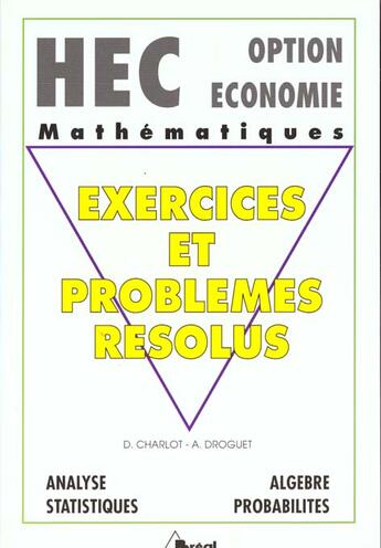 Couverture du livre « Maths Exercices Option Eco Hec » de Charlot aux éditions Breal