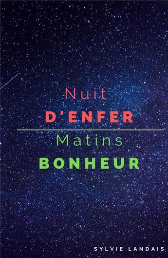 Couverture du livre « Nuit d'enfer. matins bonheur. » de Sylvie Landais aux éditions Librinova