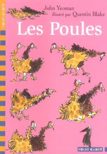 Couverture du livre « Les poules » de Quentin Blake et John Yeoman aux éditions Gallimard-jeunesse