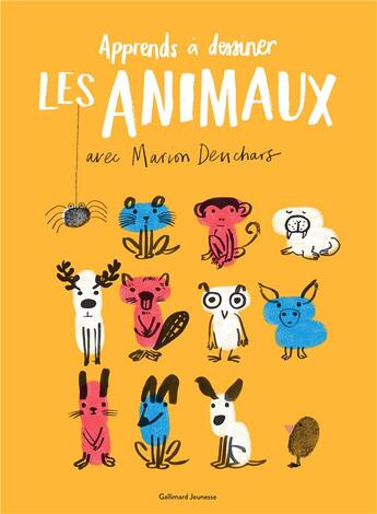 Couverture du livre « Un livre d'activités artistiques : Apprends à dessiner les animaux avec Marion Deuchars » de Marion Deuchars aux éditions Gallimard-jeunesse