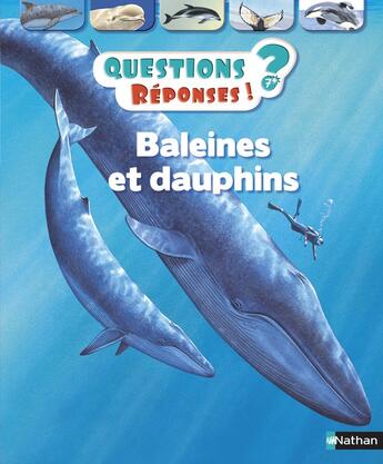 Couverture du livre « QUESTIONS REPONSES 7+ ; baleines et dauphins » de Christiane Gunzi aux éditions Nathan