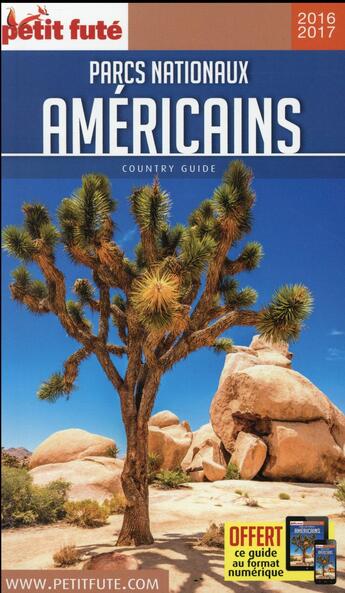 Couverture du livre « GUIDE PETIT FUTE ; COUNTRY GUIDE ; parcs nationaux américains (édition 2016) » de  aux éditions Le Petit Fute