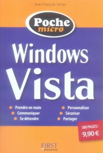 Couverture du livre « Windows vista » de Jean-Francois Sehan aux éditions First Interactive