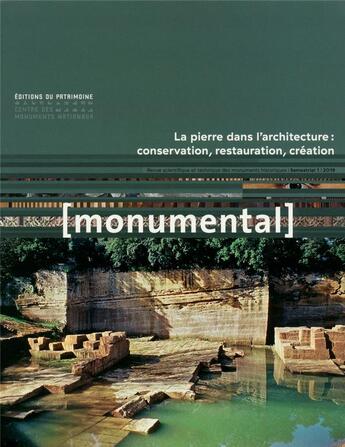 Couverture du livre « Monumental 2019-1 : la pierre » de  aux éditions Patrimoine