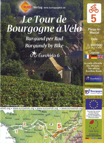 Couverture du livre « Tour de Bourgogne à vélo » de Collectif Michelin aux éditions Michelin