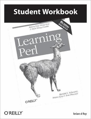 Couverture du livre « Learning perl student workbook » de  aux éditions O Reilly