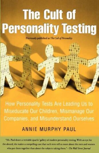 Couverture du livre « The Cult of Personality Testing » de Paul Annie Murphy aux éditions Free Press