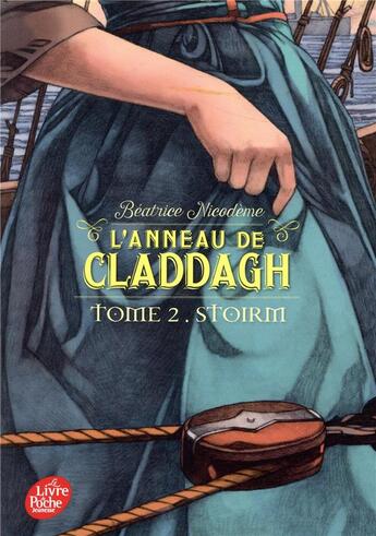 Couverture du livre « L'anneau de Claddagh t.2 ; Stoirm » de Beatrice Nicodeme aux éditions Le Livre De Poche Jeunesse