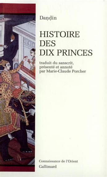 Couverture du livre « Histoire des dix princes » de Da??In aux éditions Gallimard