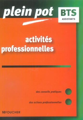 Couverture du livre « ACTIVITES PROFESSIONNELLES ; ASSISTANTS » de C Creuze aux éditions Foucher