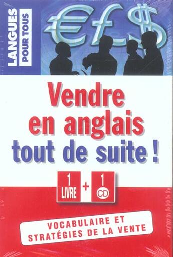 Couverture du livre « Vendre en anglais tout de suite ! (coffret - livre + 1 cd) » de Marcheteau/Collins aux éditions Langues Pour Tous