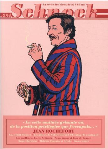 Couverture du livre « REVUE SCHNOCK t.39 ; Jean Rochefort » de Revue Schnock aux éditions La Tengo