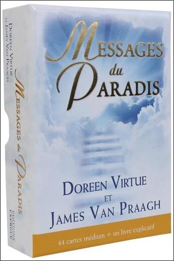 Couverture du livre « Messages du paradis ; cartes médium » de Doreen Virtue et James Van Praagh aux éditions Exergue